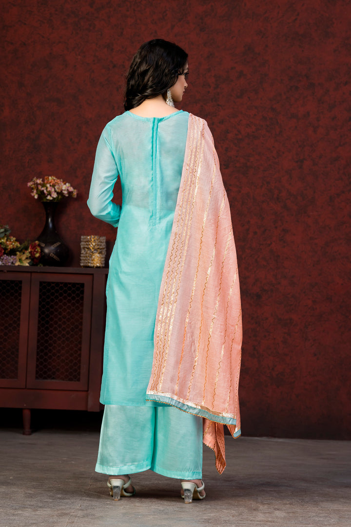 Banarasi Silk Salwar Suit | Wevon Jacquard Designer with Fancy Dupatta