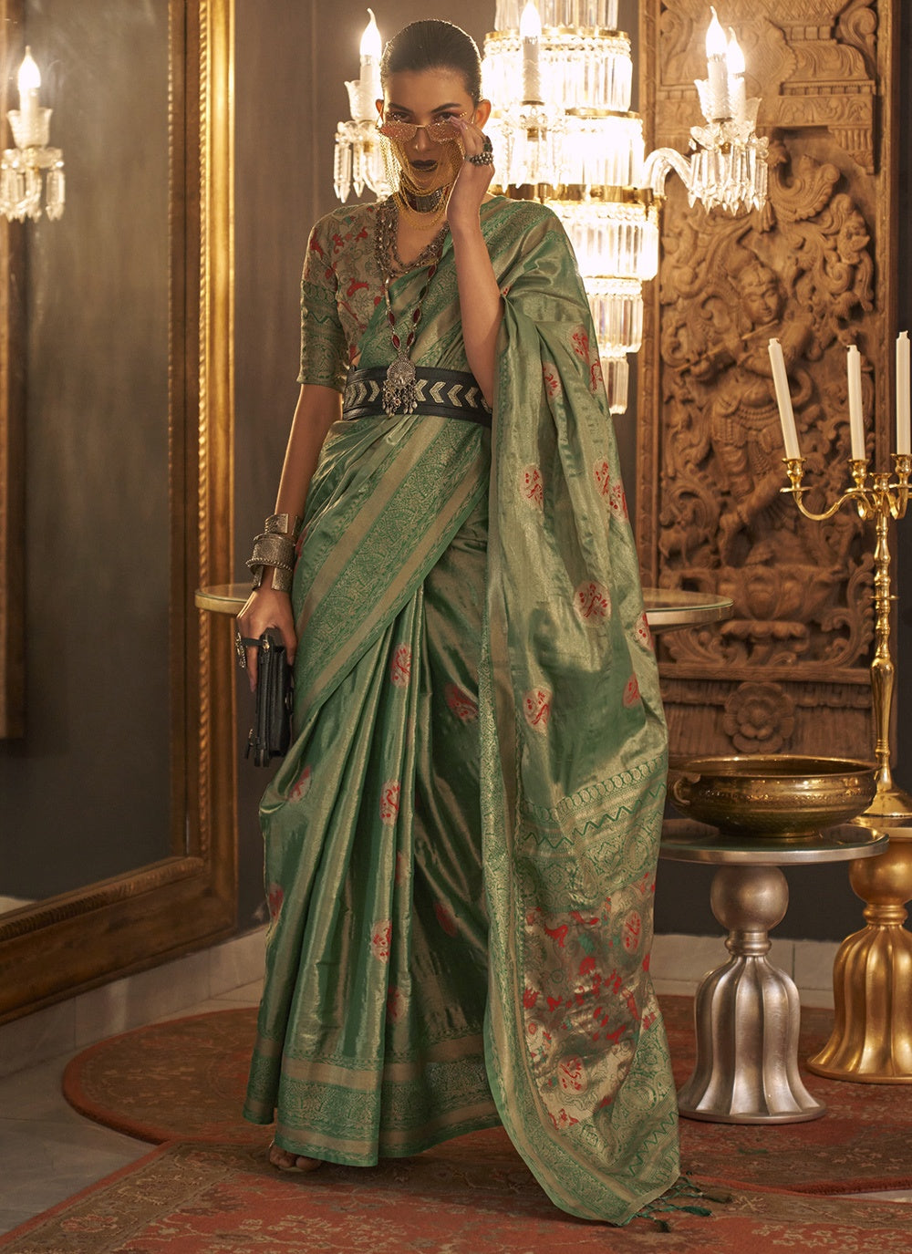 Designer Handloom-Silk Saree with Jari Work | Perfect for Special Events