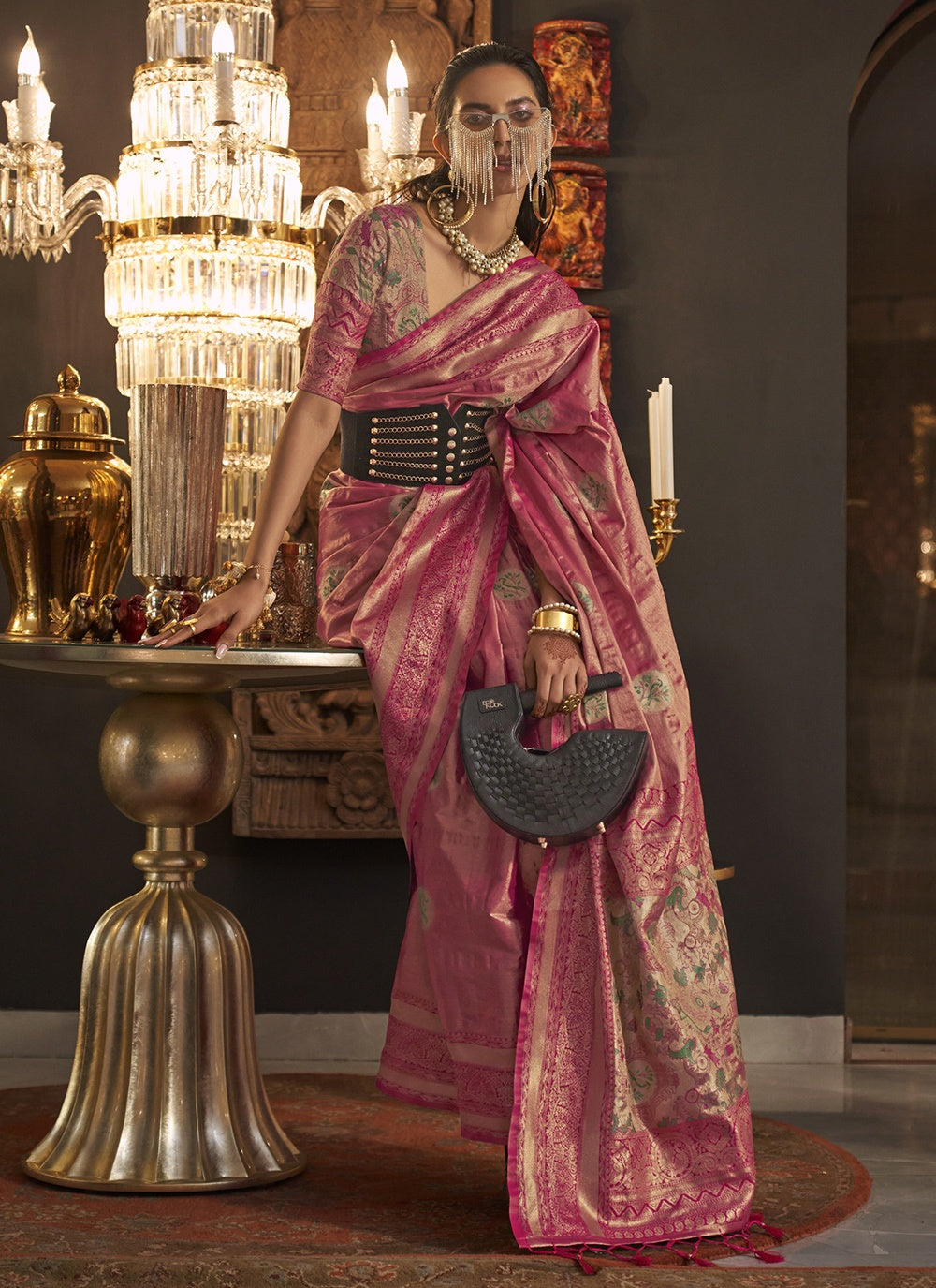 Designer Handloom-Silk Saree with Jari Work | Perfect for Special Events