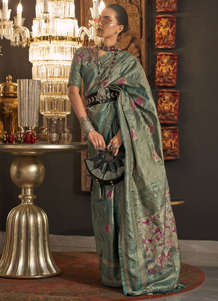 Designer Handloom-Silk Saree with Jari Work | Perfect for Special Events