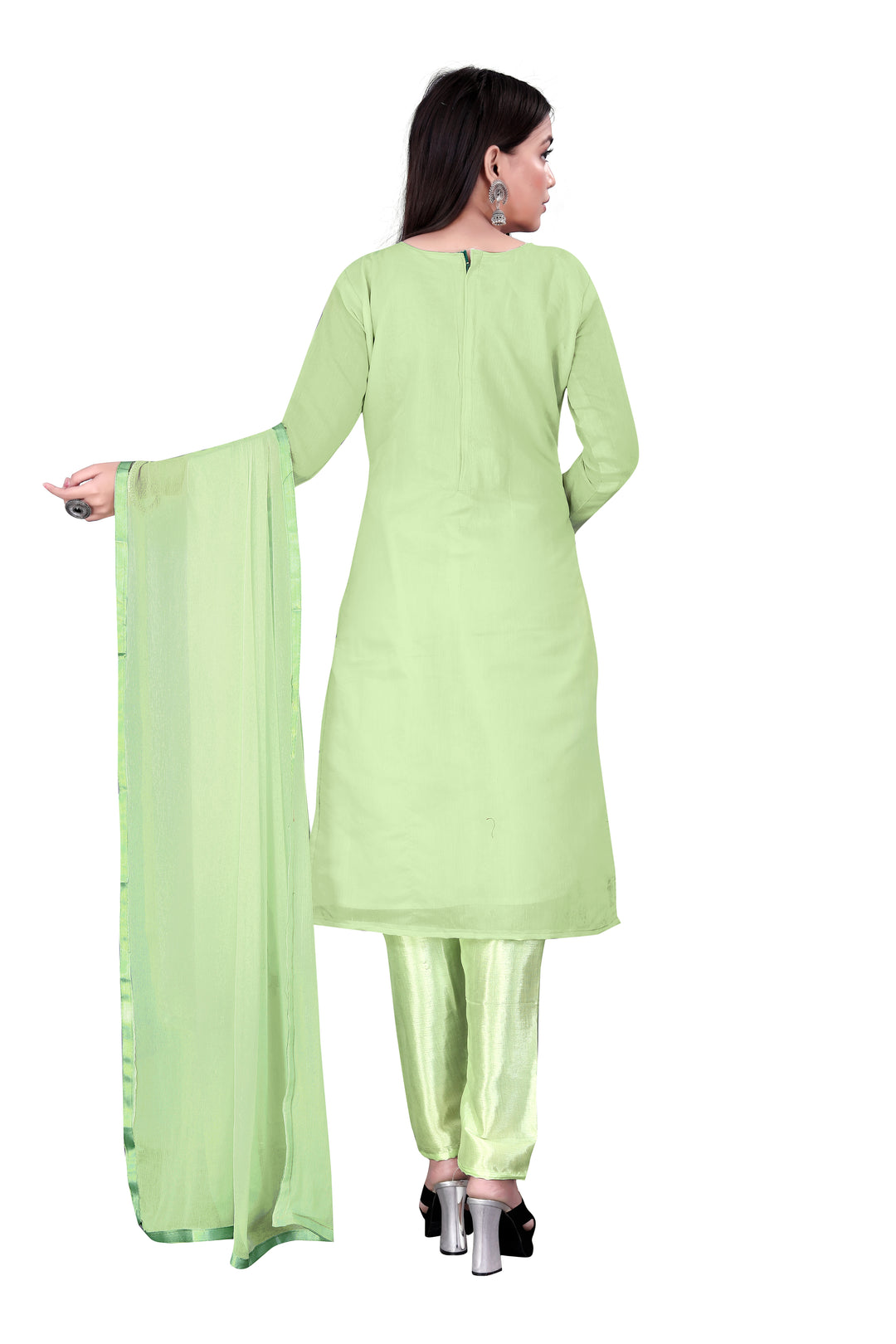 Stunning Chanderi Cotton Suit with Santoon Bottom | Perfect Ethnic Attire