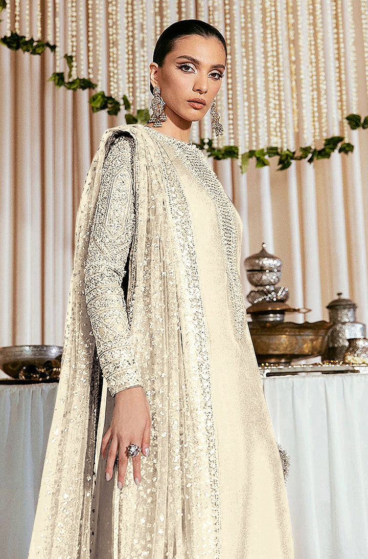 Faux Georgette Salwar Suit with Sequins Embroidery | Festive Wear