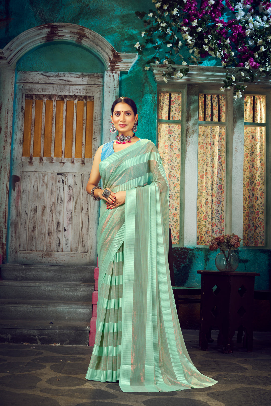 Designer Weightless Saree | Fancy Fabricated Elegant Partywear Look