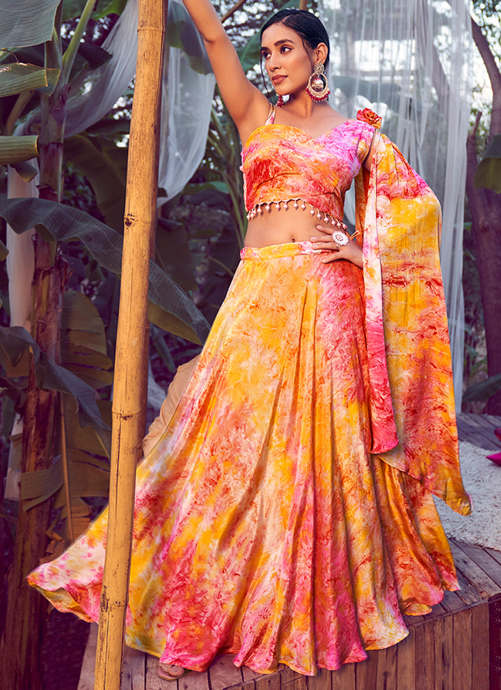 Designer-Printed Silk Lehenga | Perfect for Wedding & Special Events