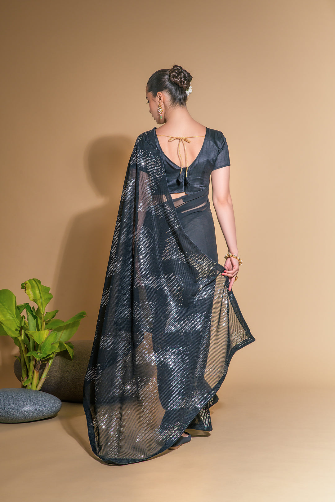 Georgette Saree with Satin Blouse | Perfect for Weddings & Festive Events