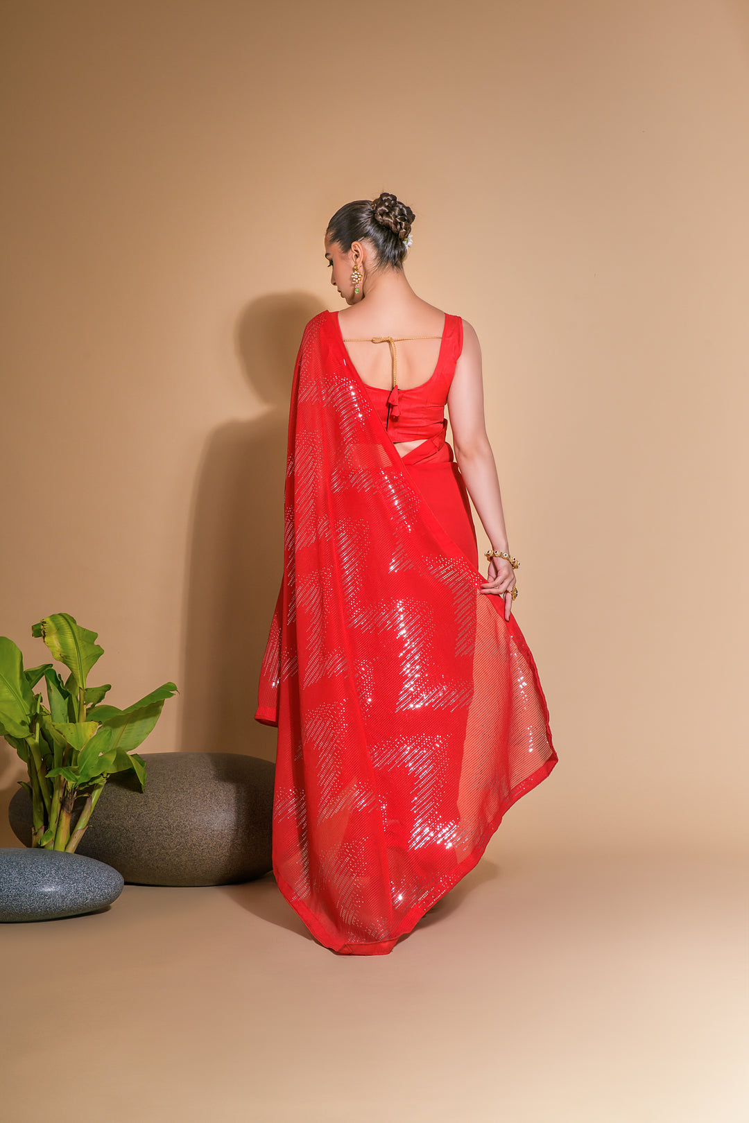 Georgette Saree with Satin Blouse | Perfect for Weddings & Festive Events