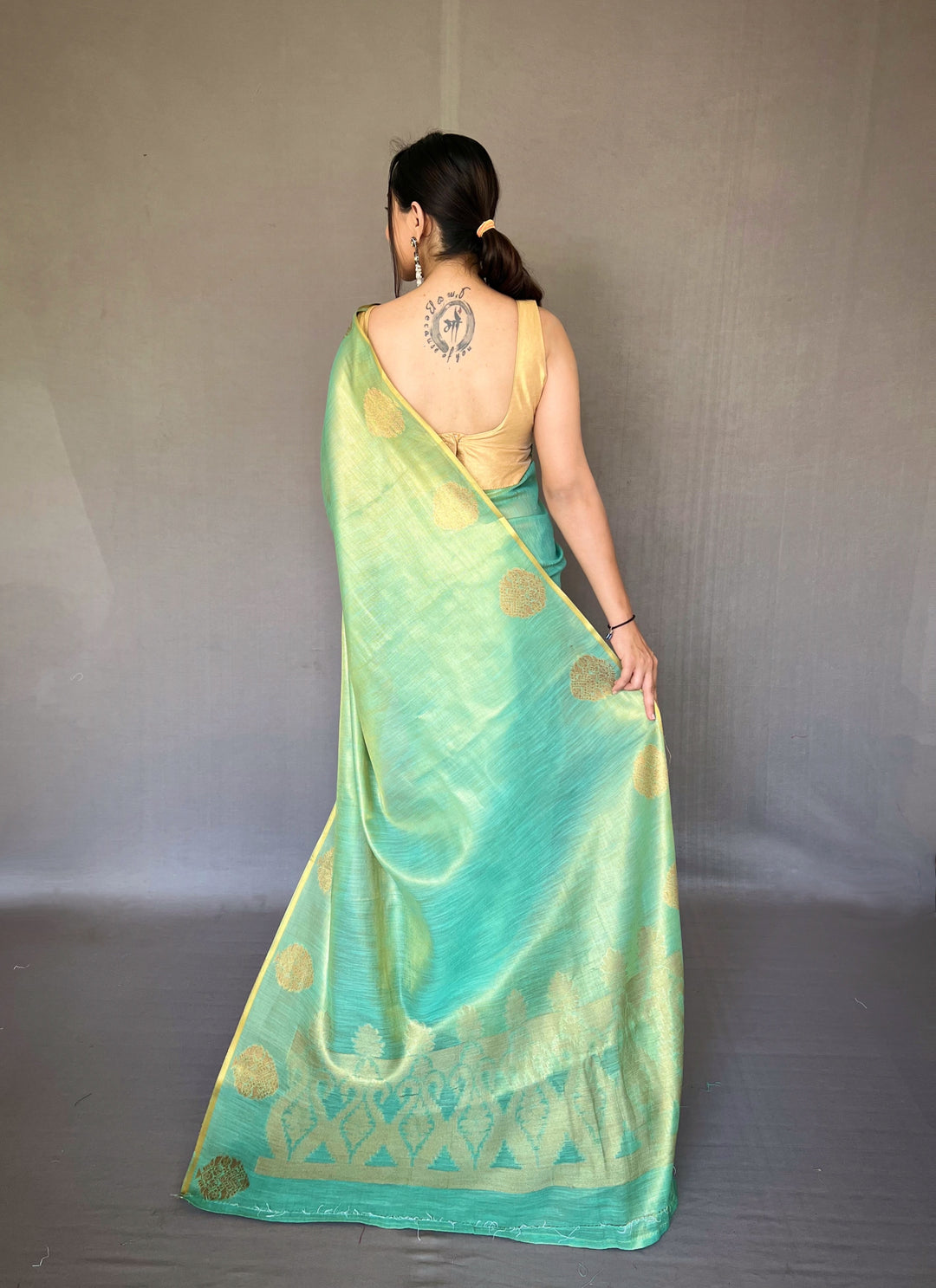 Designer Tissue-Silk Saree | Jacquard Weaving for Special Events