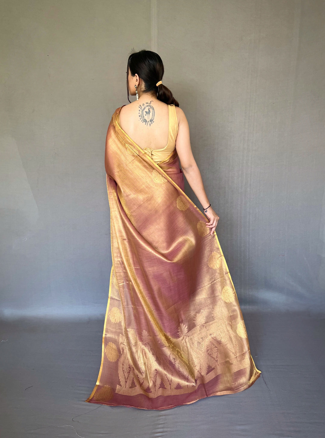 Designer Tissue-Silk Saree | Jacquard Weaving for Special Events