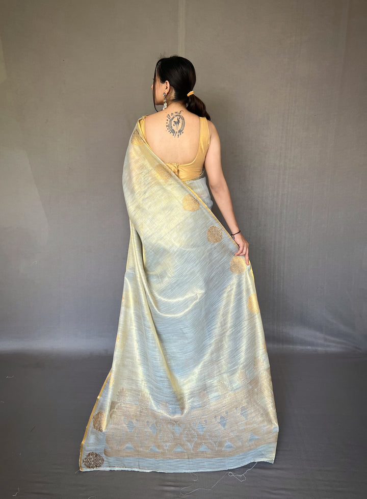 Designer Tissue-Silk Saree | Jacquard Weaving for Special Events