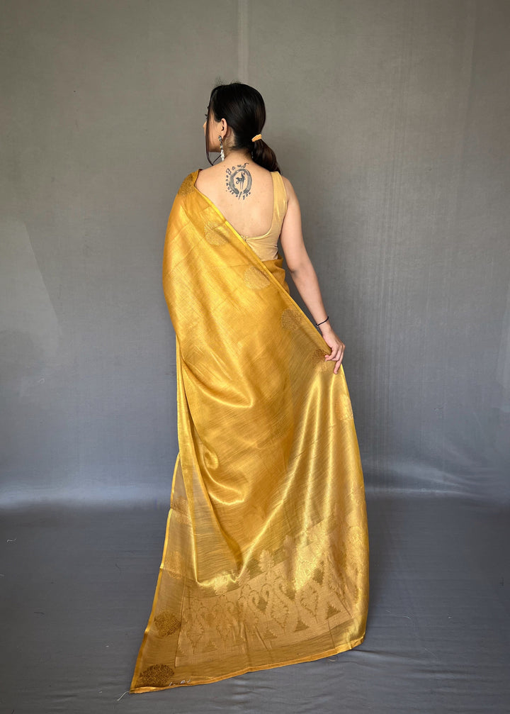 Designer Tissue-Silk Saree | Jacquard Weaving for Special Events