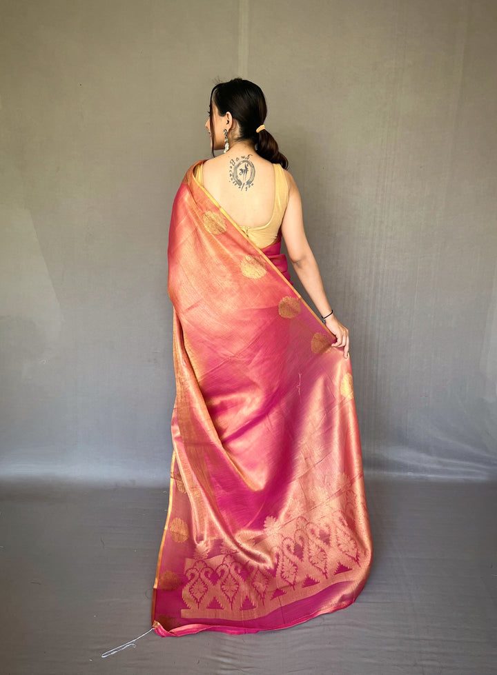 Designer Tissue-Silk Saree | Jacquard Weaving for Special Events