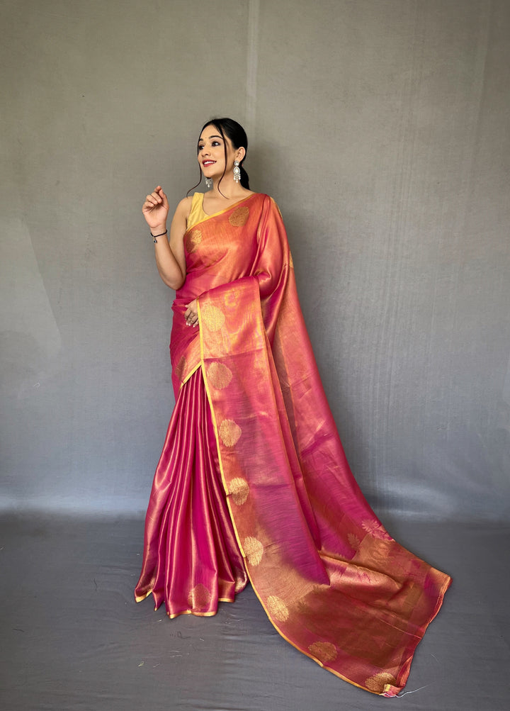 Designer Tissue-Silk Saree | Jacquard Weaving for Special Events