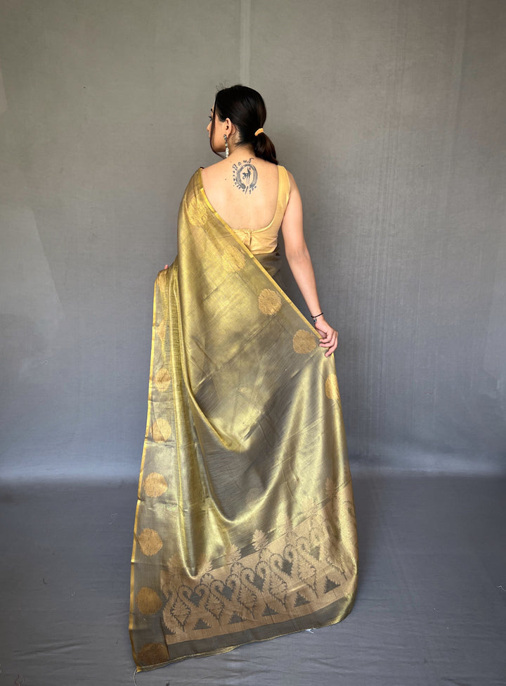 Designer Tissue-Silk Saree | Jacquard Weaving for Special Events