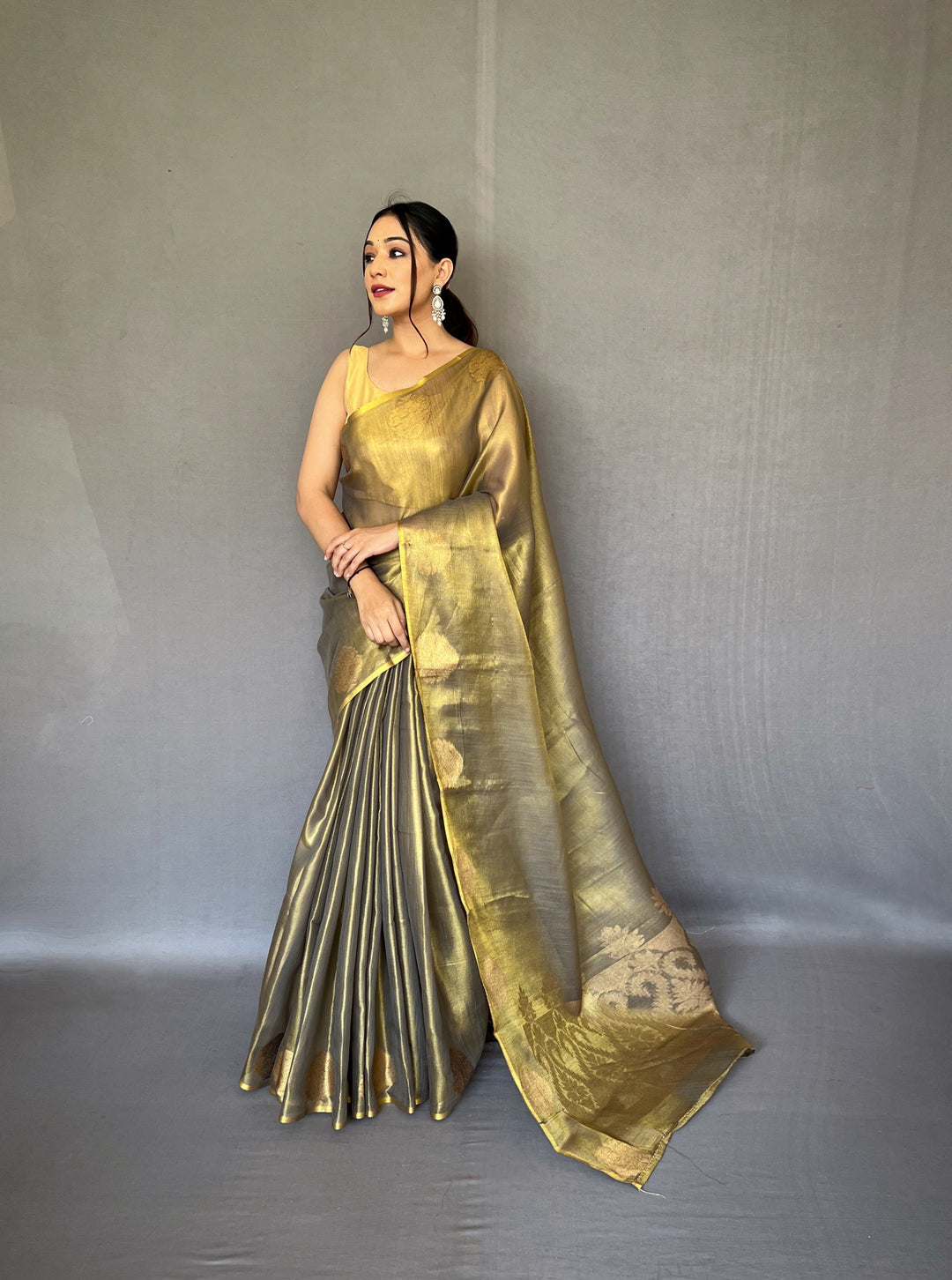 Designer Tissue-Silk Saree | Jacquard Weaving for Special Events