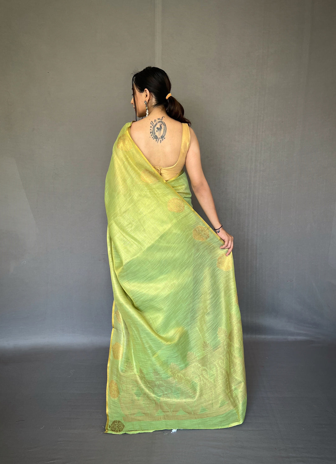 Designer Tissue-Silk Saree | Jacquard Weaving for Special Events