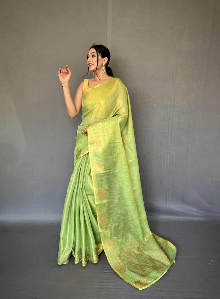 Designer Tissue-Silk Saree | Jacquard Weaving for Special Events