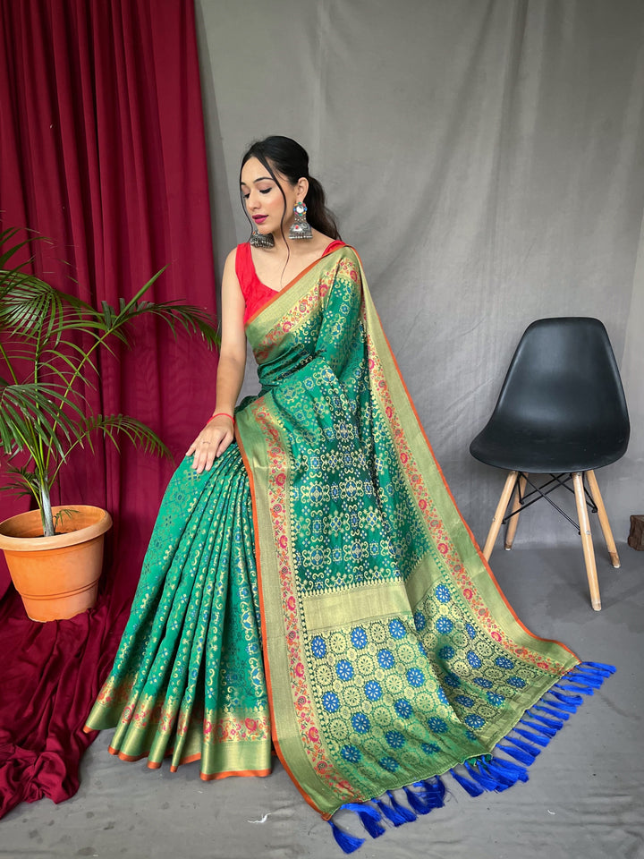 Patola Silk Meenakari Designer Saree for Special Events | Traditional Elegance