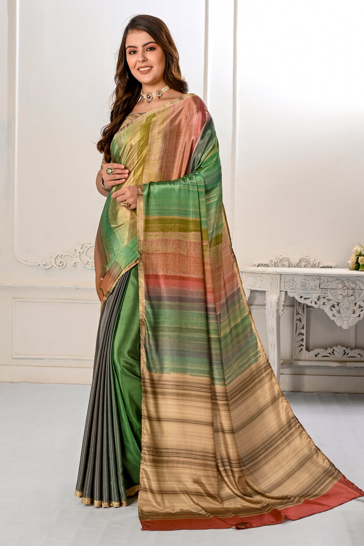 Designer Digital Printed Crepe Soft Silk Saree | Perfect for Weddings & Events