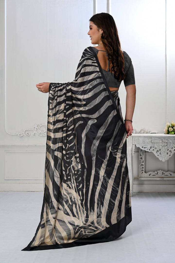 Designer Digital Printed Crepe Soft Silk Saree | Perfect for Weddings & Events