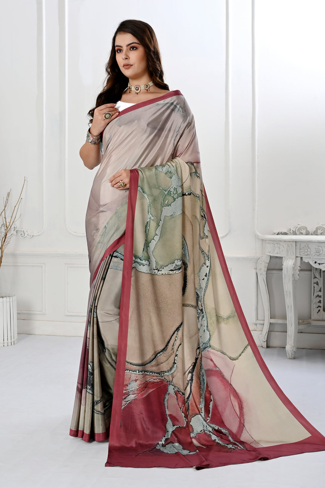 Designer Digital Printed Crepe Soft Silk Saree | Perfect for Special Events