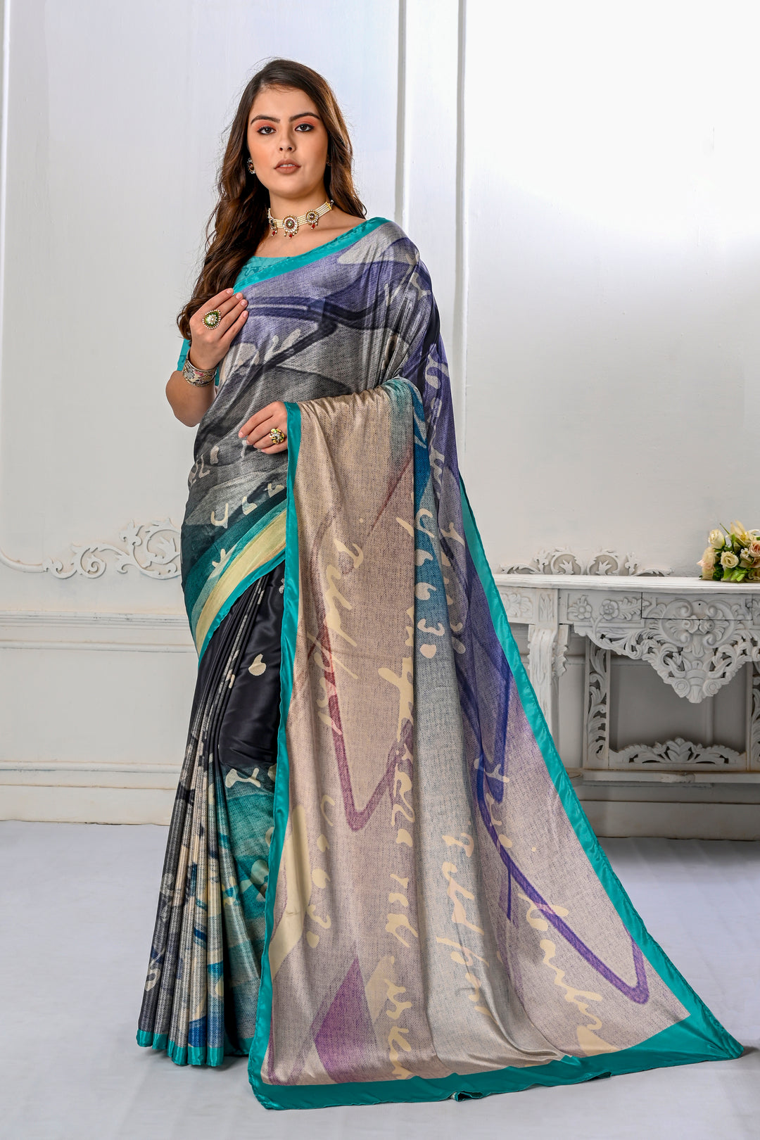 Designer Digital Printed Crepe Soft Silk Saree for Special Events | Festive Elegance