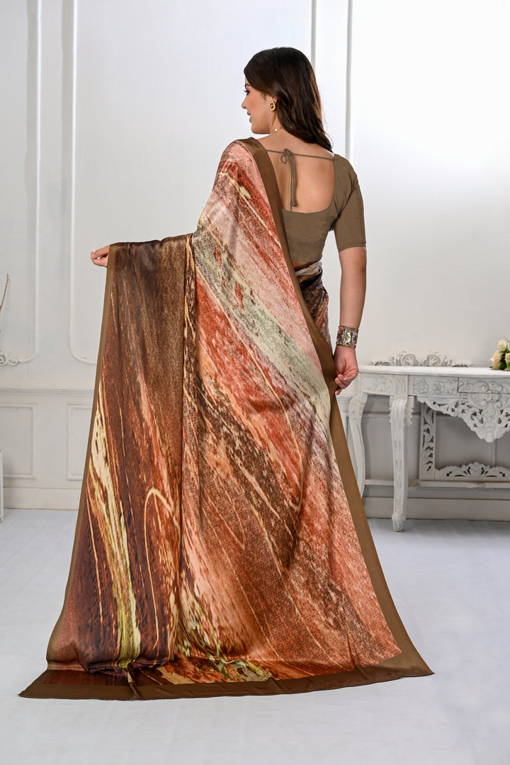 Designer Digital Printed Crepe Silk Saree | Perfect for Weddings & Festive Events