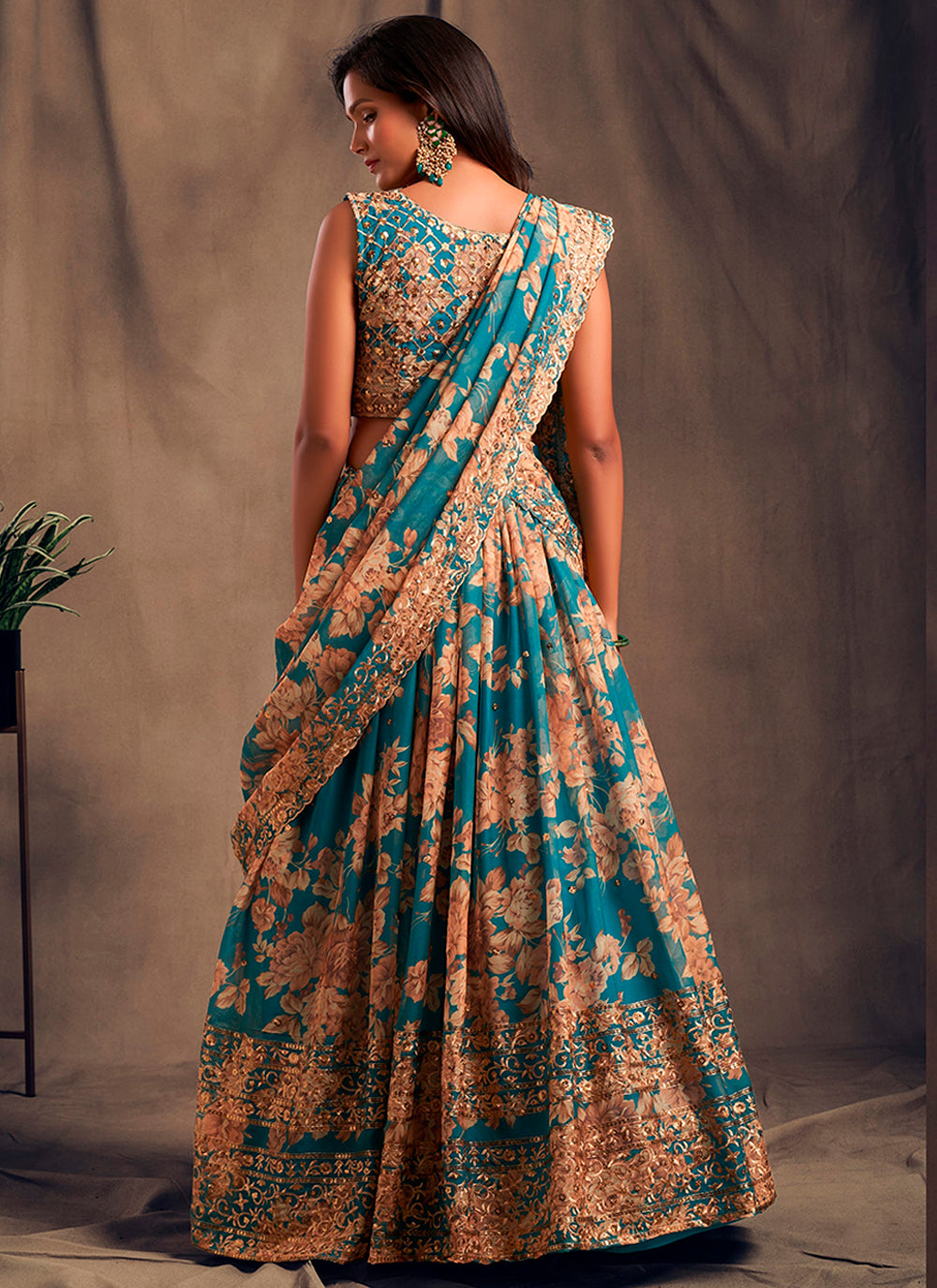 Sophisticated Organza Lehenga with Dupatta | Elegance Redefined for Brides