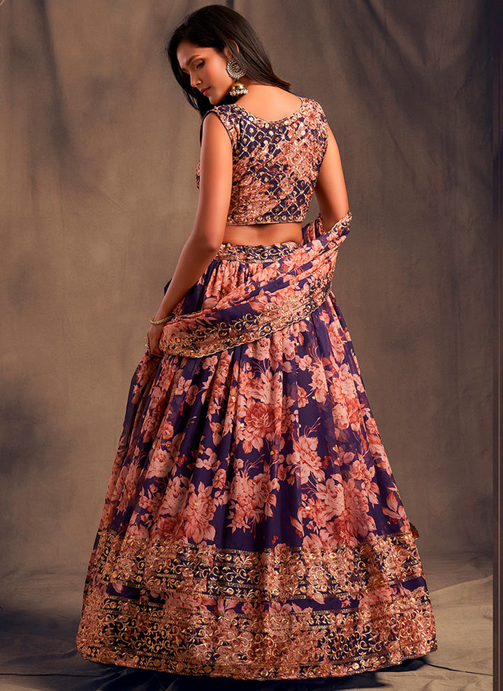 Sophisticated Organza Lehenga with Dupatta | Elegance Redefined for Brides