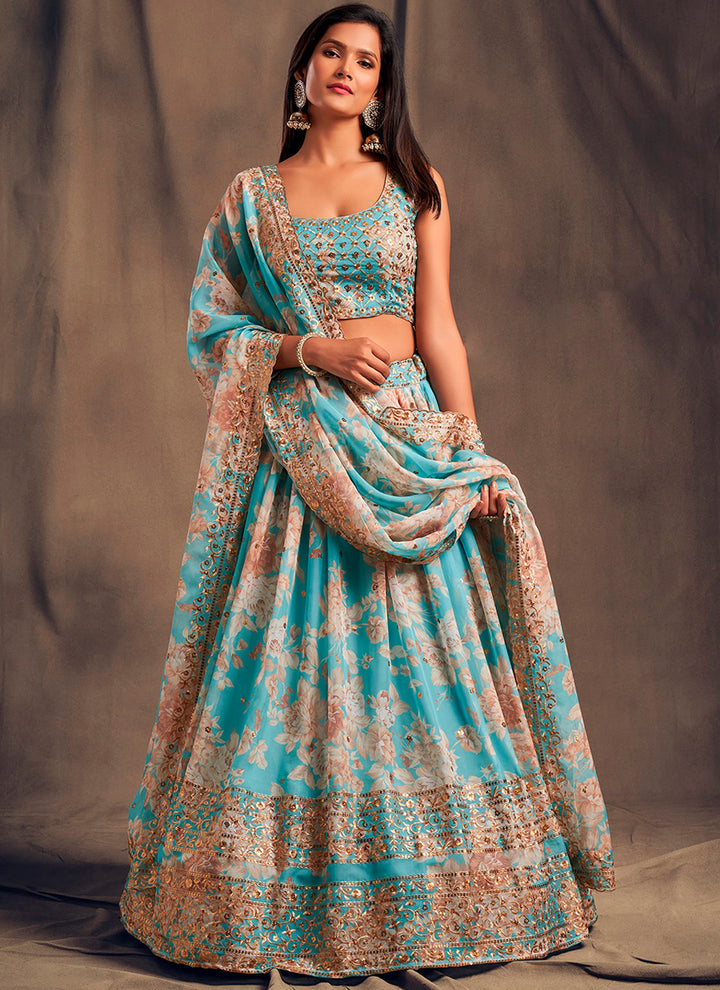 Sophisticated Organza Lehenga with Dupatta | Elegance Redefined for Brides