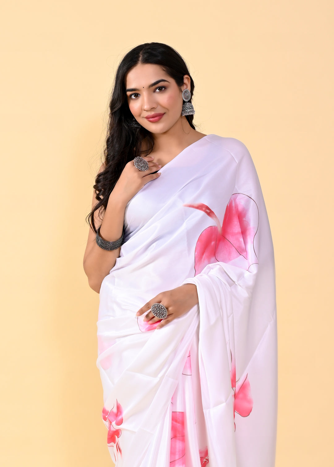 Designer Satin-Silk Saree | Digital Printed for Wedding & Party Events | Traditional Ceremonial Wear