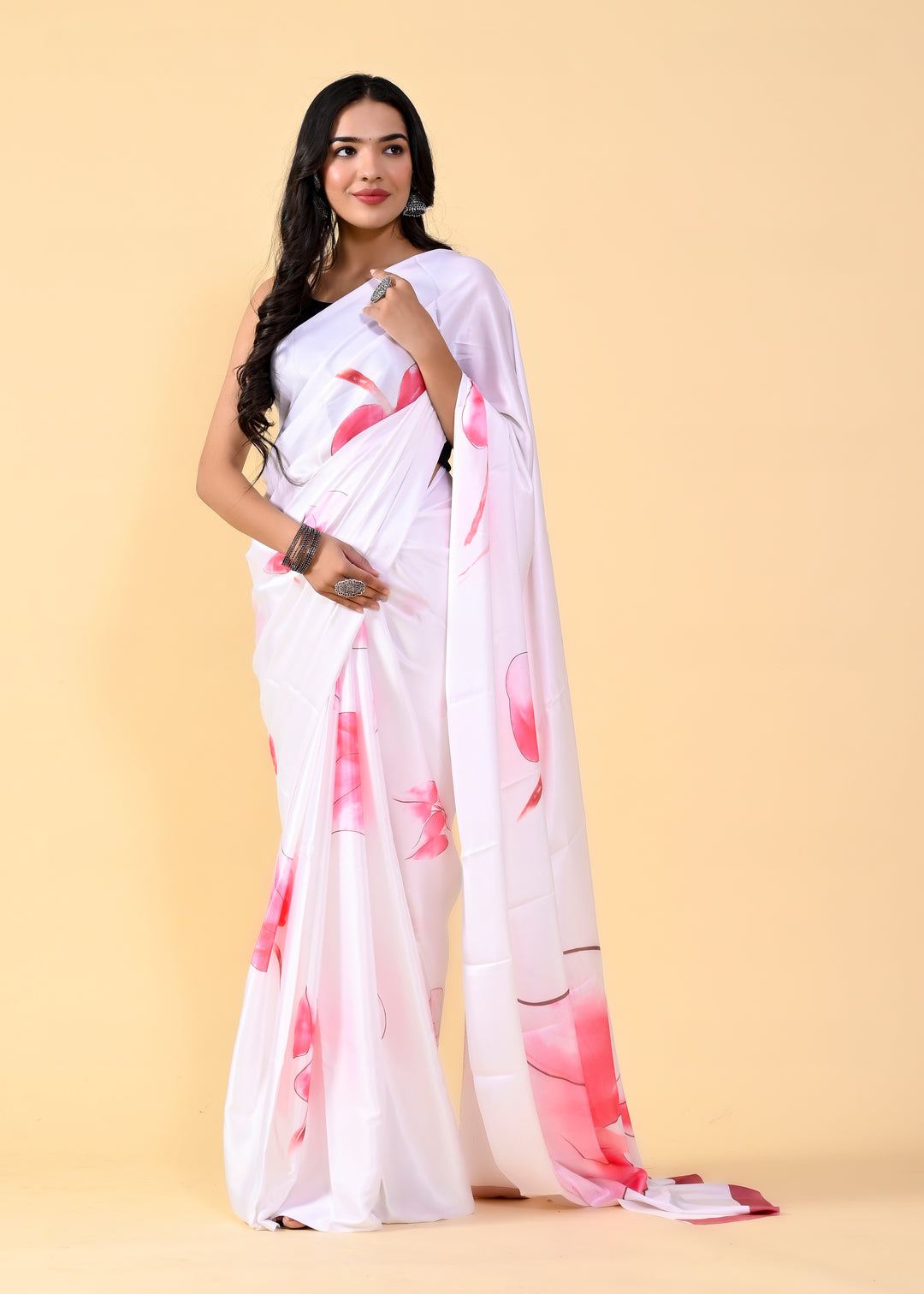 Designer Satin-Silk Saree | Digital Printed for Wedding & Party Events | Traditional Ceremonial Wear