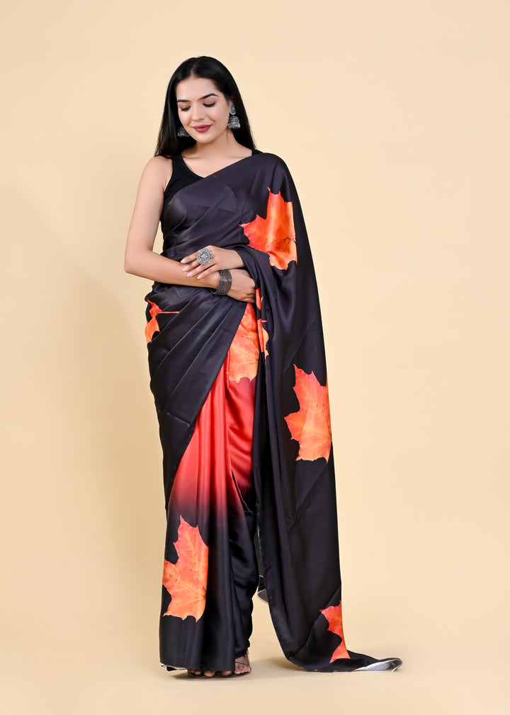 Designer Satin-Silk Saree | Digital Printed | Wedding & Party Wear | Traditional