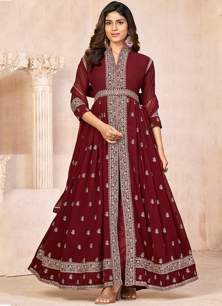 Anarkali Dress | Heavy Sequence Embroidery for Weddings & Parties