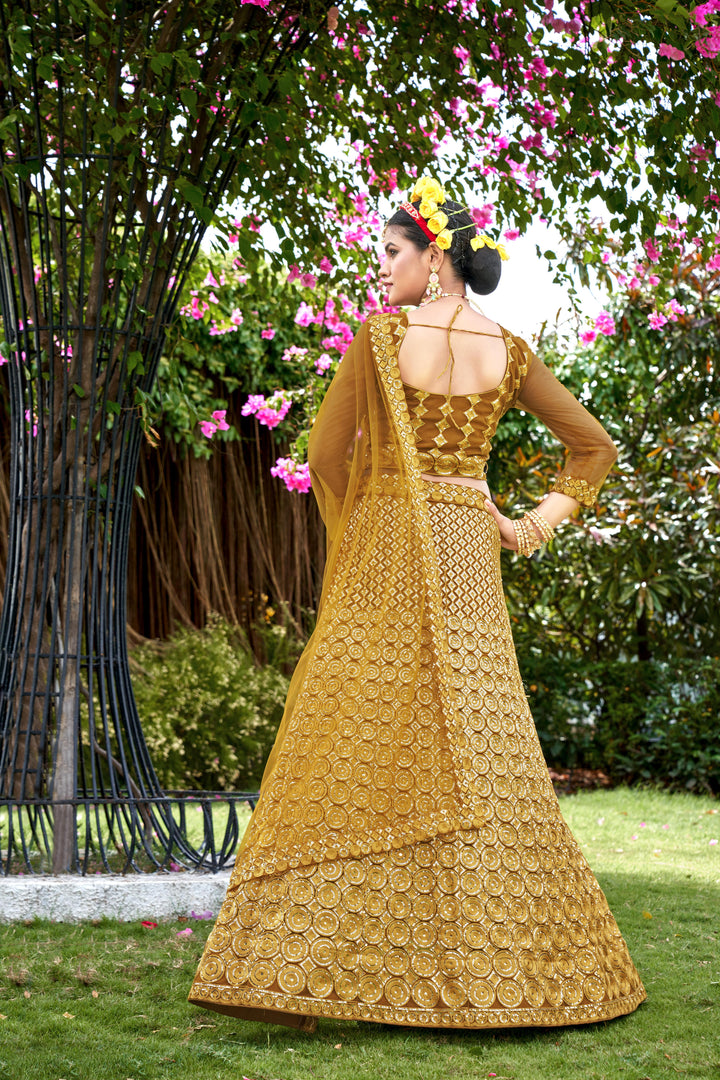 Gorgeous Net Lehenga with Dupatta | A Captivating Traditional Ensemble