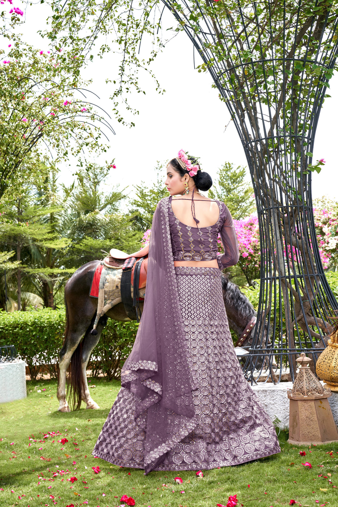 Gorgeous Net Lehenga with Dupatta | A Captivating Traditional Ensemble