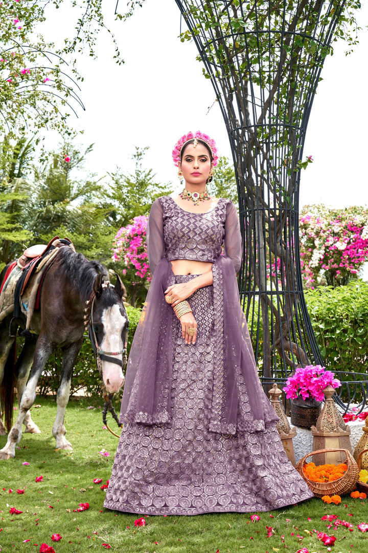 Gorgeous Net Lehenga with Dupatta | A Captivating Traditional Ensemble