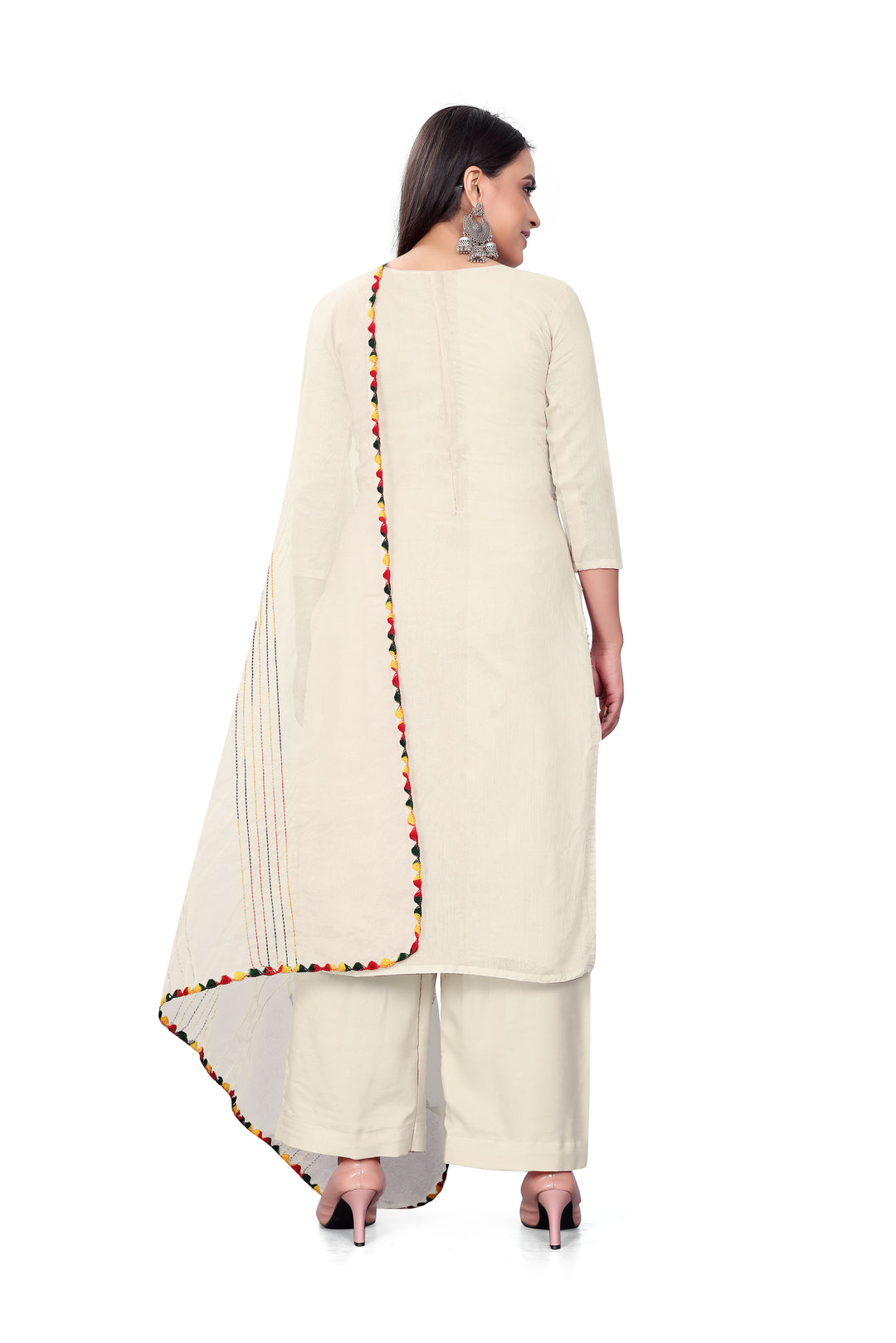 Elegant Hand-Work Salwar Kameez | Chanderi-Cotton & Micro-Cotton for Events