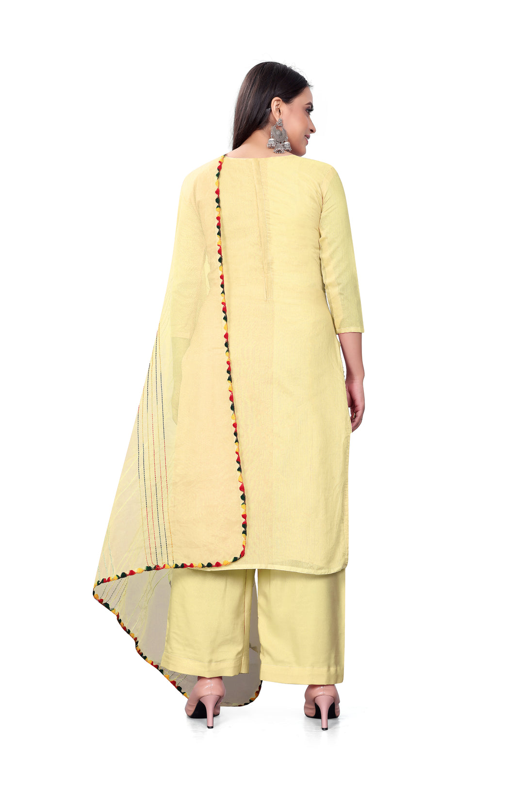 Elegant Hand-Work Salwar Kameez | Chanderi-Cotton & Micro-Cotton for Events