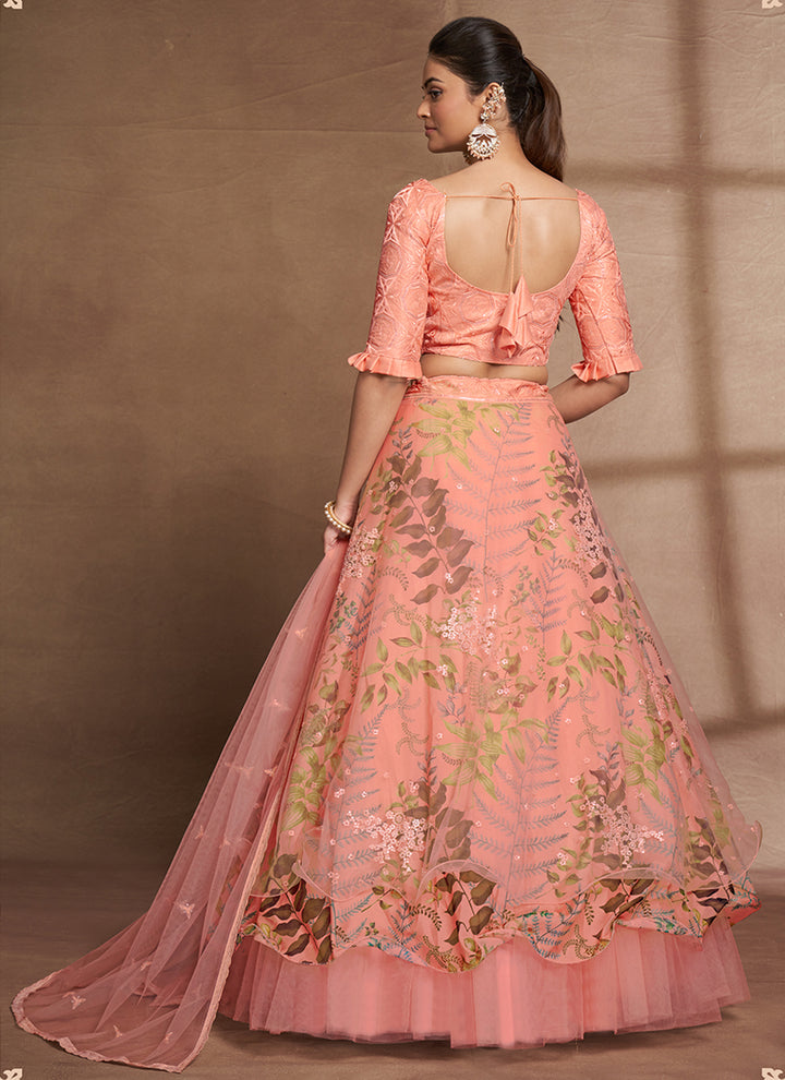 Stunning Net, Organza Lehenga with Dupatta | A Stylish and Sophisticated Choice