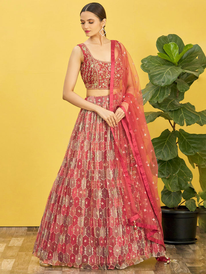 Radiant Organza Lehenga with Dupatta | An Exclusive Designer Masterpiece