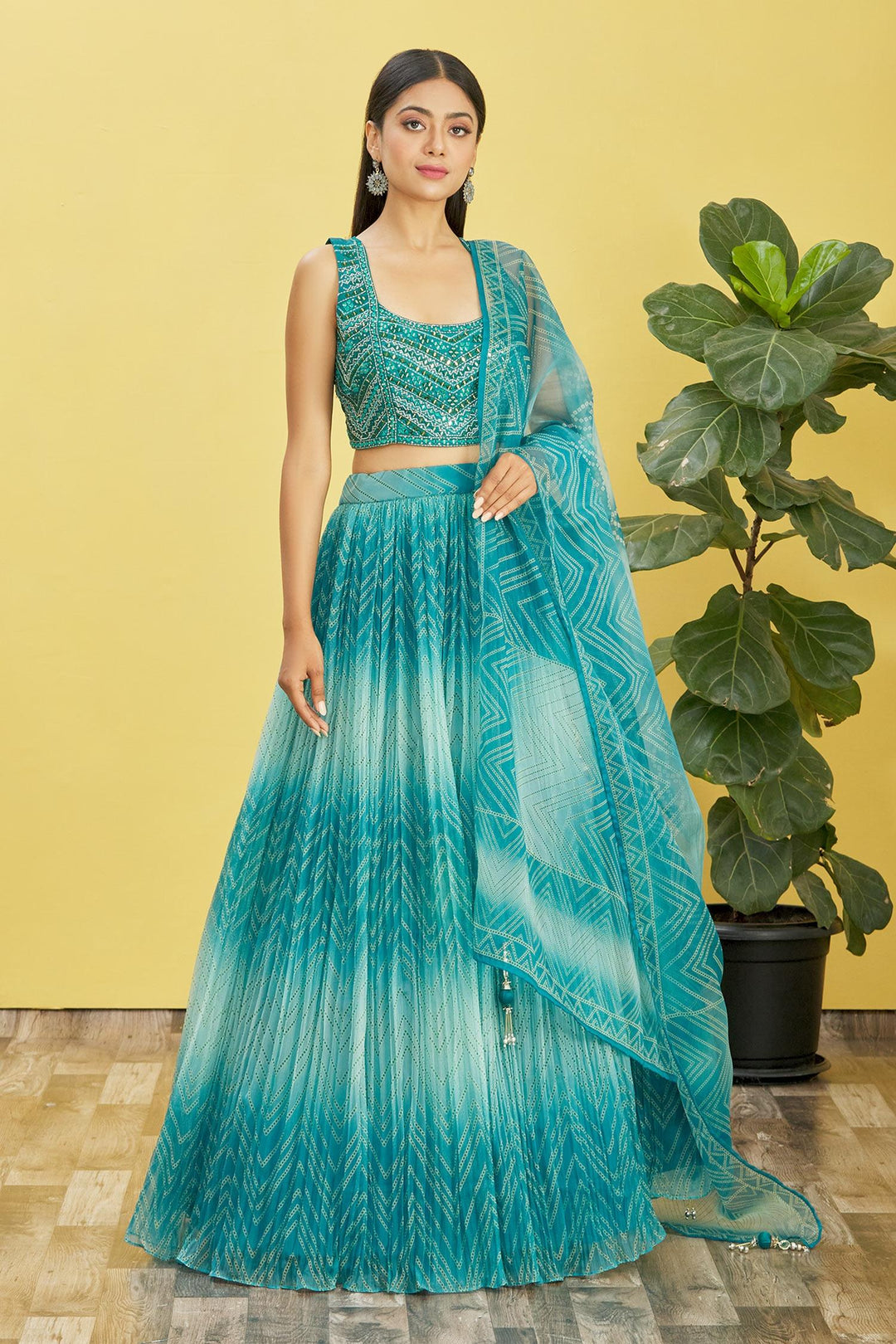 Elegant Organza Lehenga with Dupatta | An Exclusive Designer Masterpiece