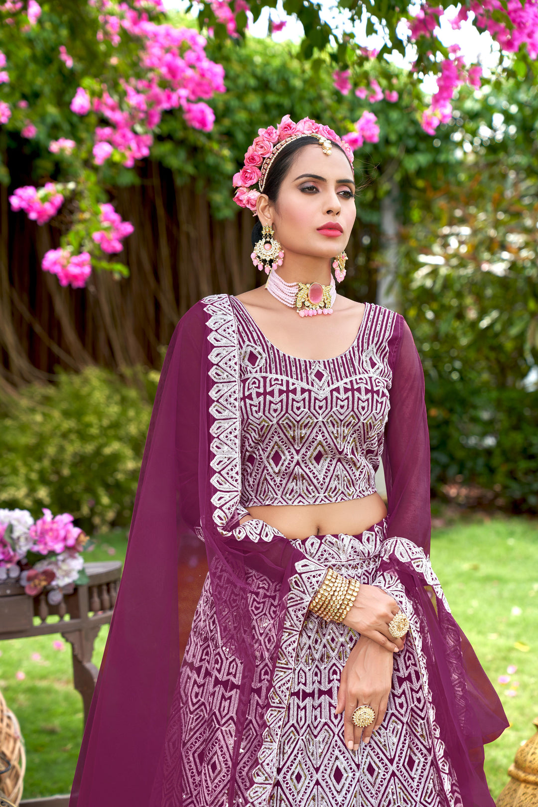 Charming Net Lehenga with Dupatta | Unmatched Beauty for Grand Occasions