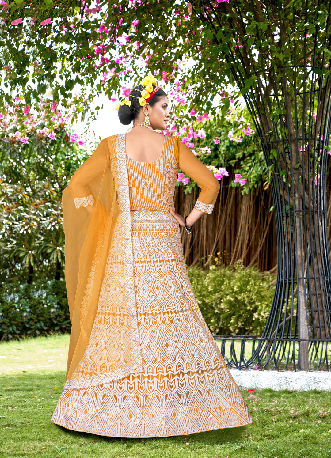 Charming Net Lehenga with Dupatta | Unmatched Beauty for Grand Occasions