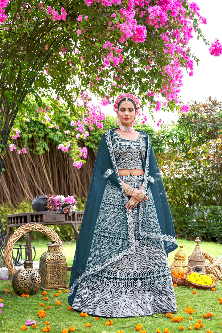 Charming Net Lehenga with Dupatta | Unmatched Beauty for Grand Occasions