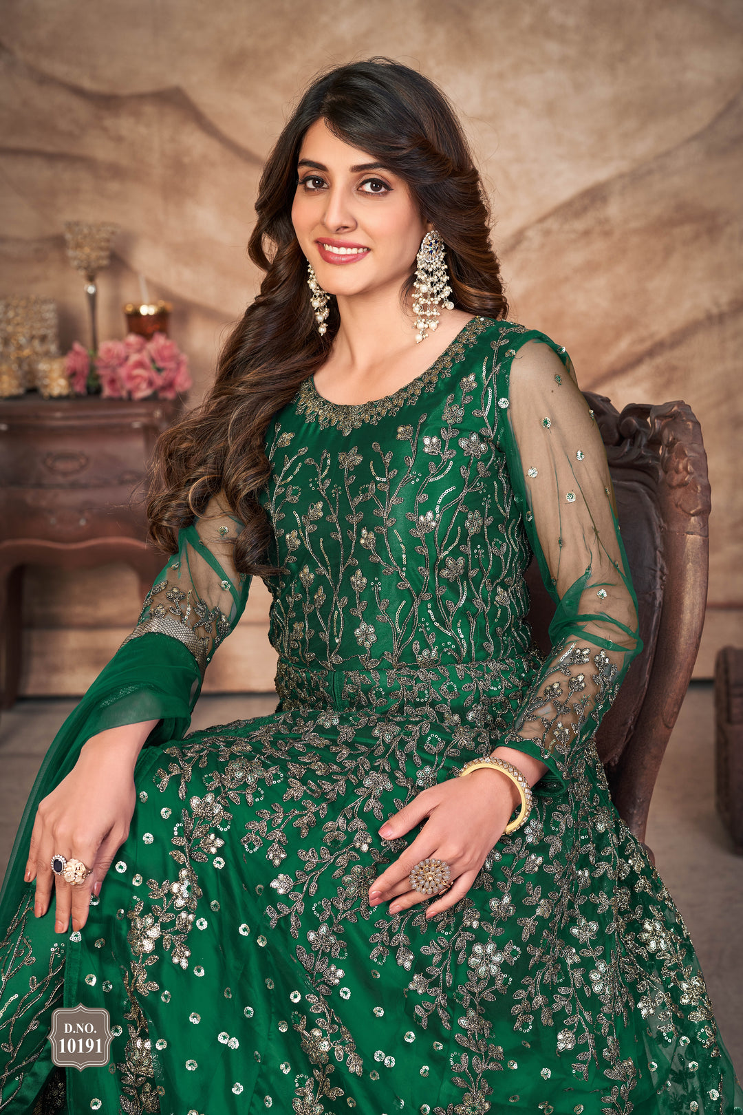 Heavy Designer Embroidery Anarkali | Net Fabric for Weddings & Parties