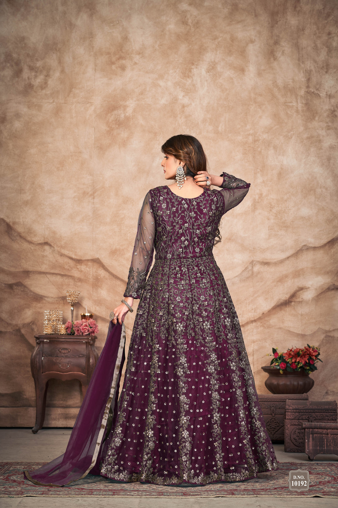 Heavy Designer Embroidery Anarkali | Net Fabric for Weddings & Parties