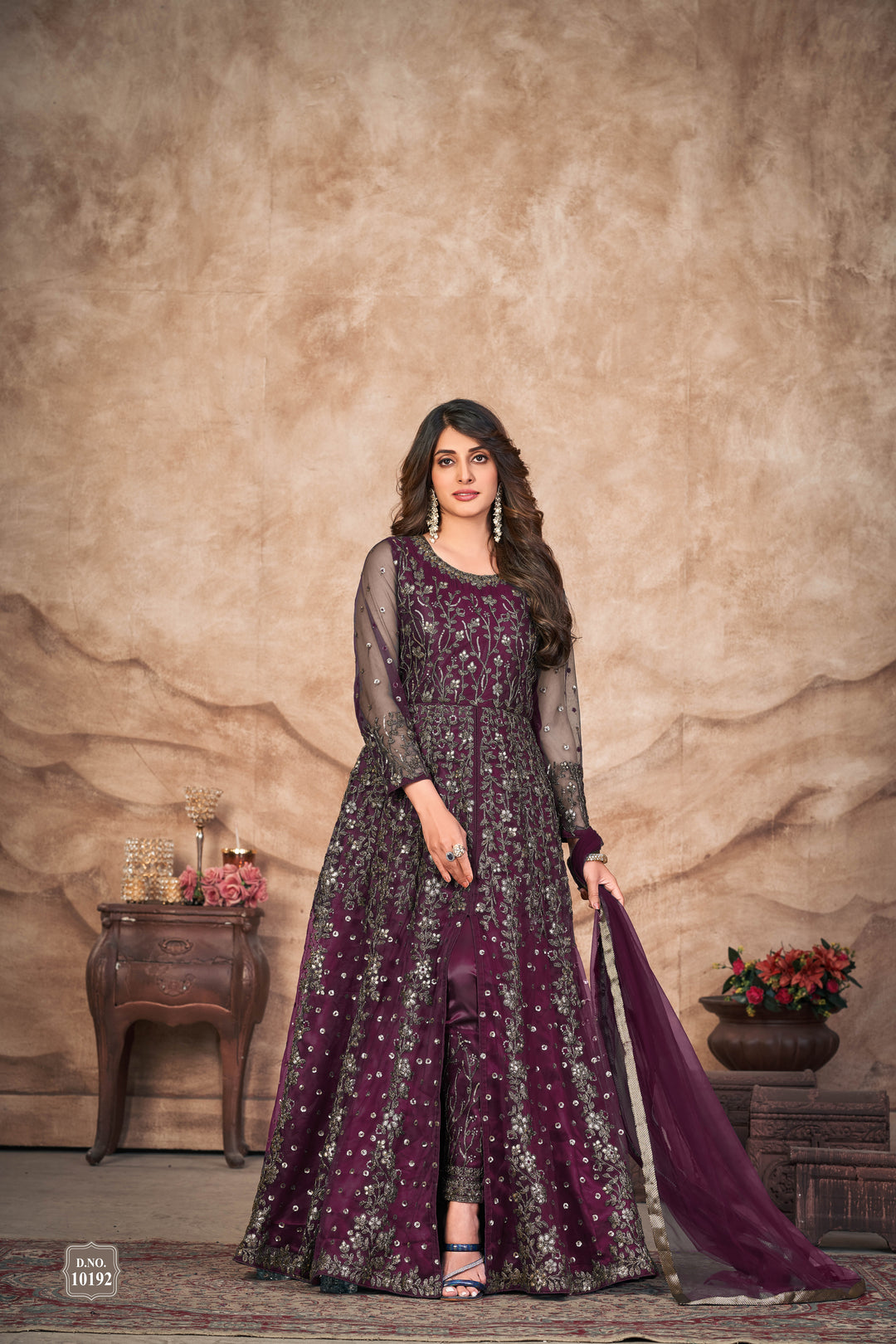 Heavy Designer Embroidery Anarkali | Net Fabric for Weddings & Parties