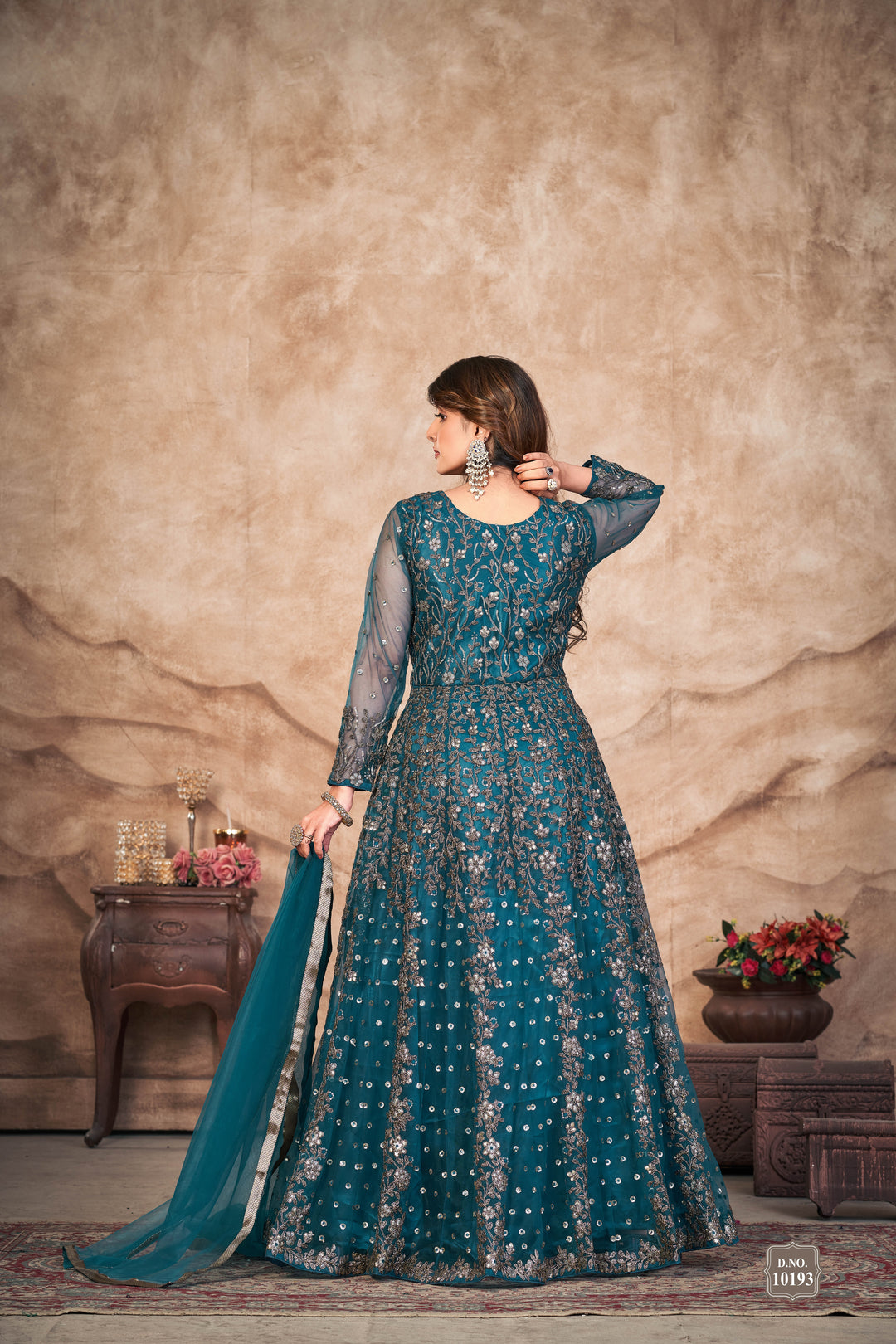 Heavy Designer Embroidery Anarkali | Net Fabric for Weddings & Parties