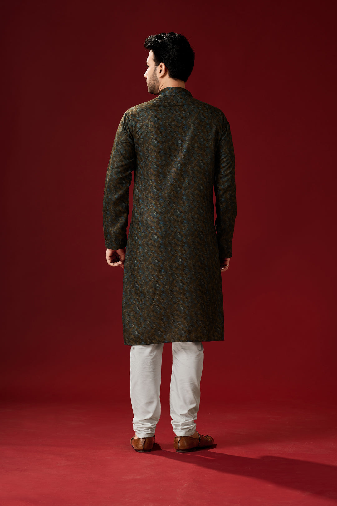 Designer Brown Kurta Pajama Set | Men’s Traditional Festive Attire