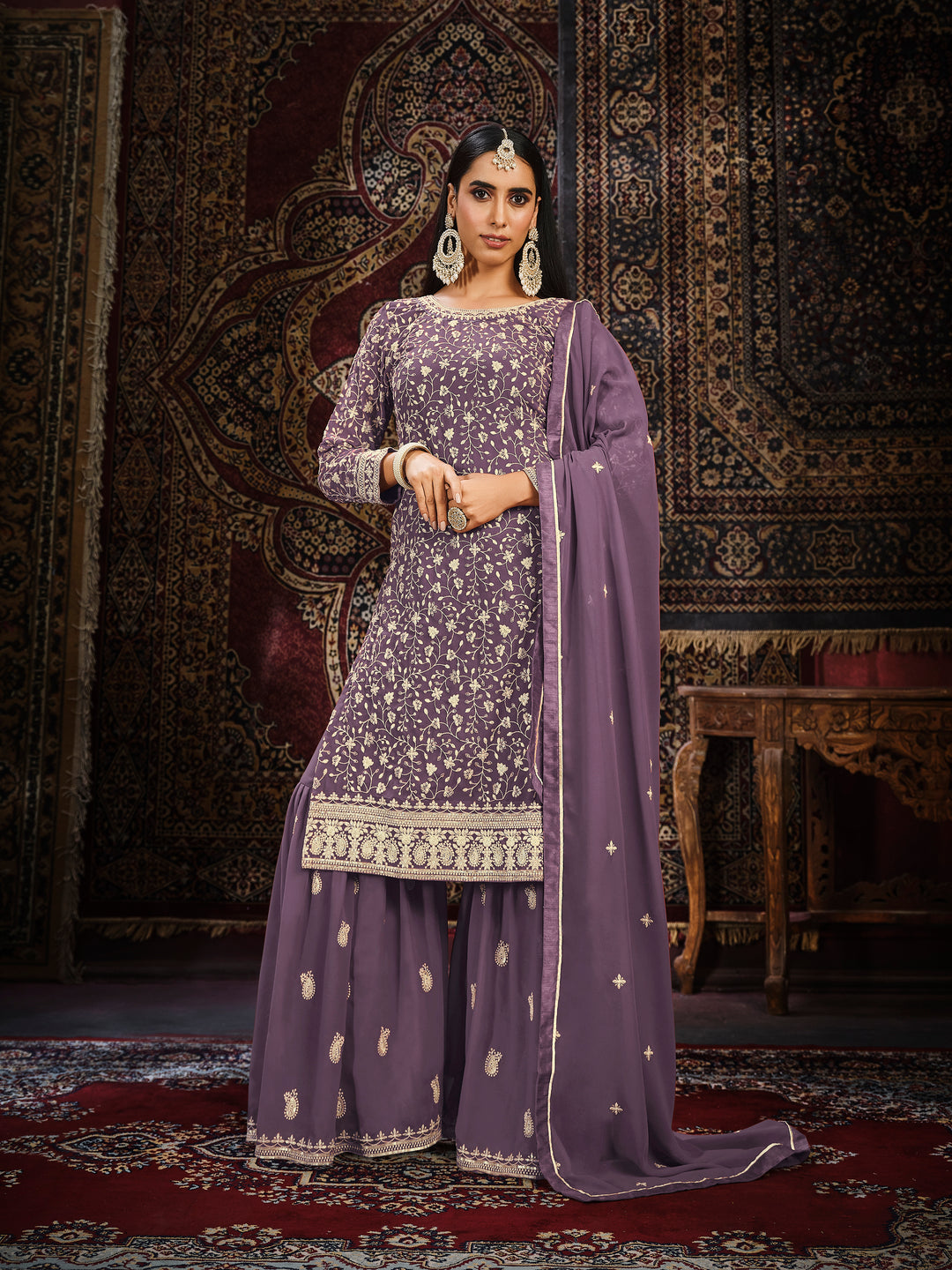 Chic Faux Georgette Salwar kameez | Perfect for Festive Wear